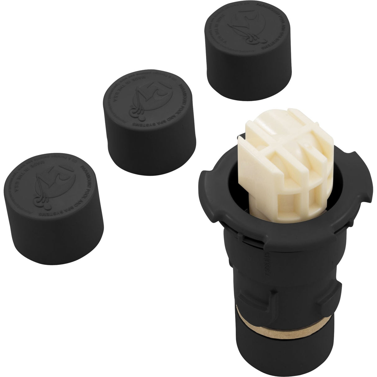 Replacement Nozzle, Paramount PV3, PopUp Head, Black, w/ Caps : 004-627-5060-03