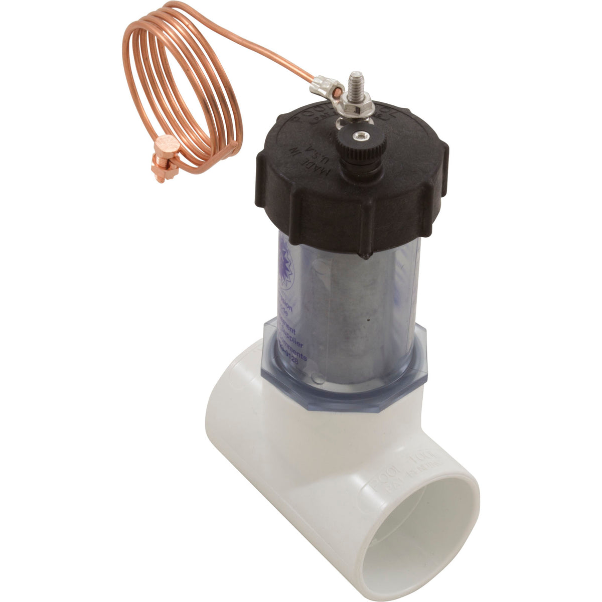 Zinc Anode, Pool Tool, 2" Slip x Slip, Inline : 104D