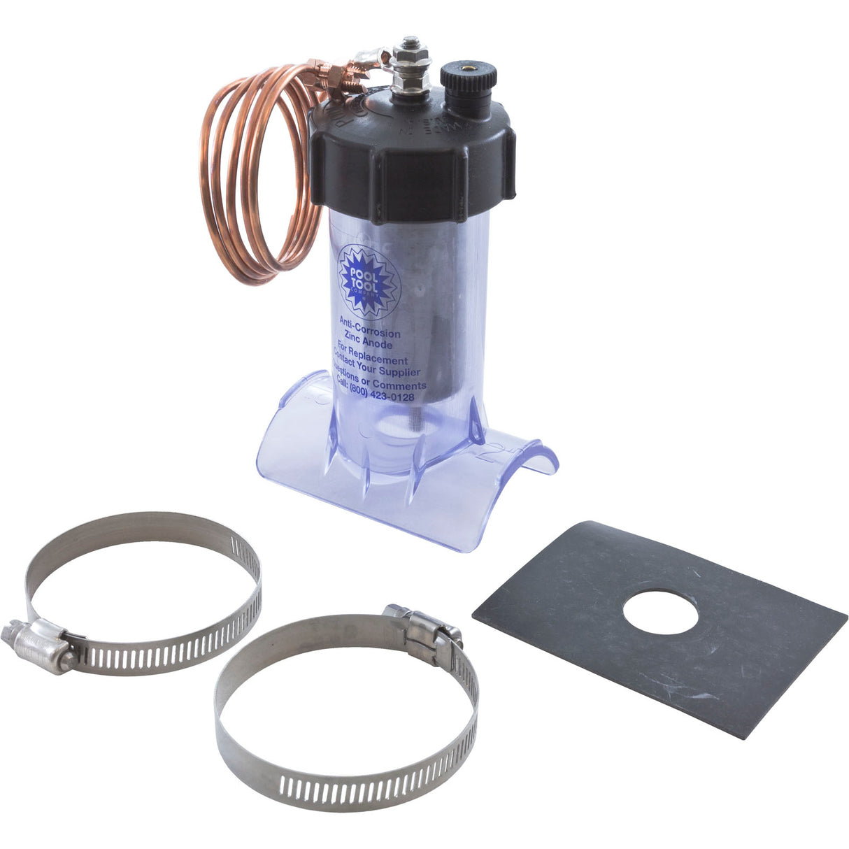 Zinc Anode, Anti-Electrolysis, Inline, 2" : 104C-2 - Pool Tool Inc. - 104C-2 - PartsForSpas.com