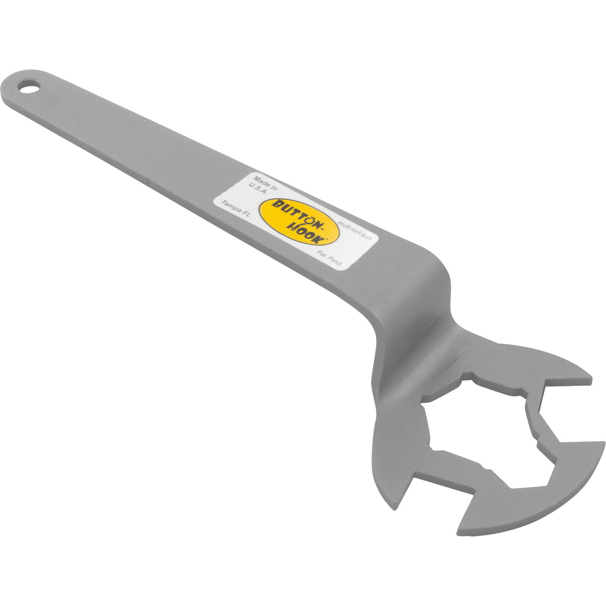Tool, Button-Hook, Drain Plug Wrench, Stainless Steel : DPW-150 - Multi-Tork - 892011001066 - PartsForSpas.com
