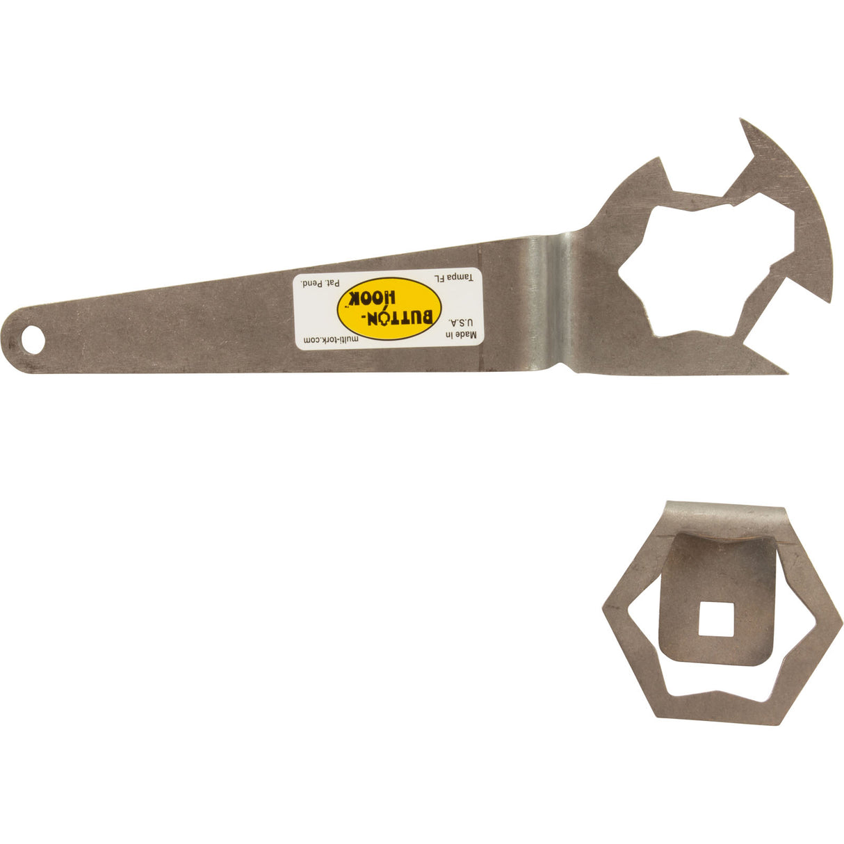Tool, Button-Hook Kit, Wrench & 3/8" Drive Socket, SS : DPW-2 - Multi-Tork - DPW-2 - PartsForSpas.com