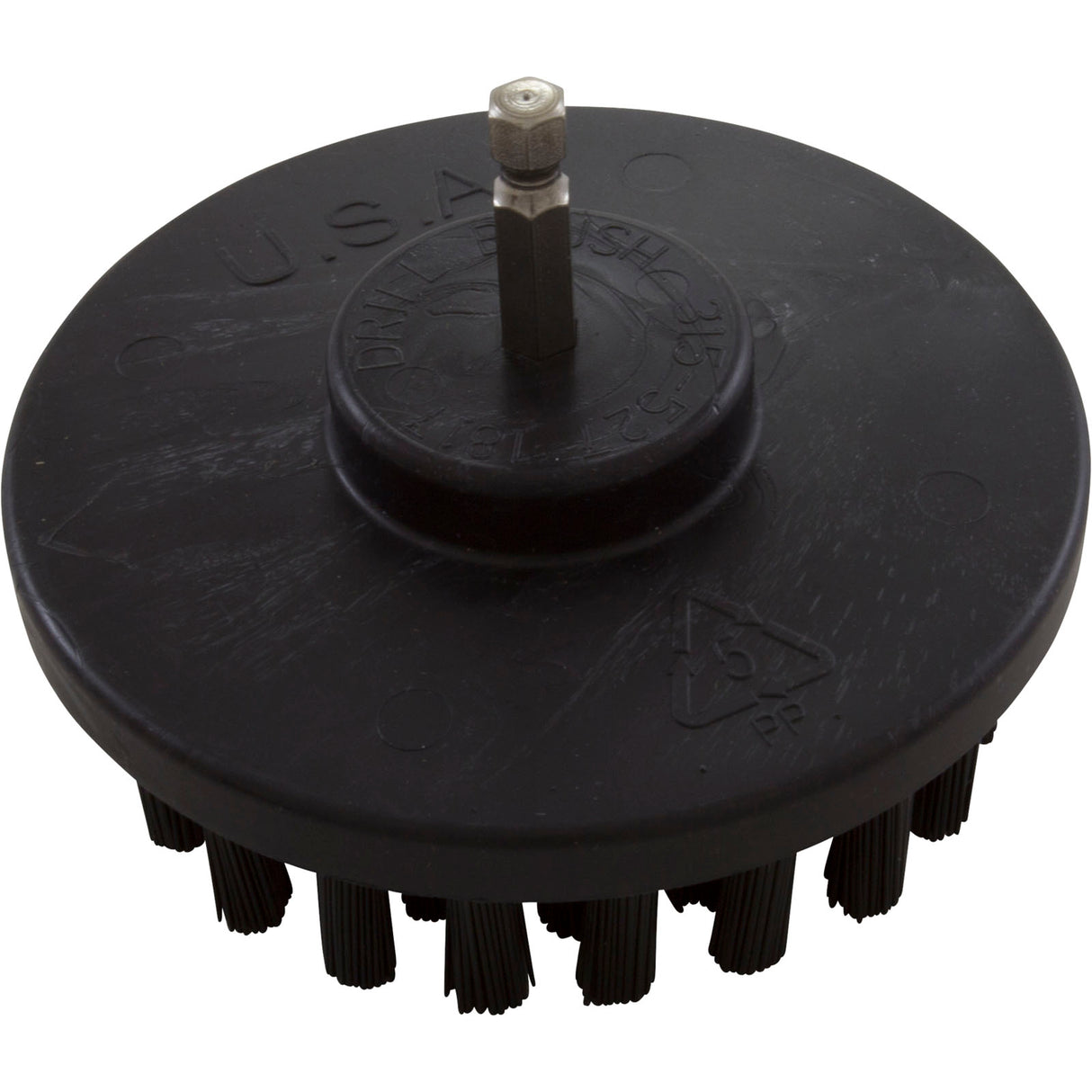 Drill Brush, Useful Products, 4" Ultra-Stiff Bristle, Blk : 4 Inch Black 7/8