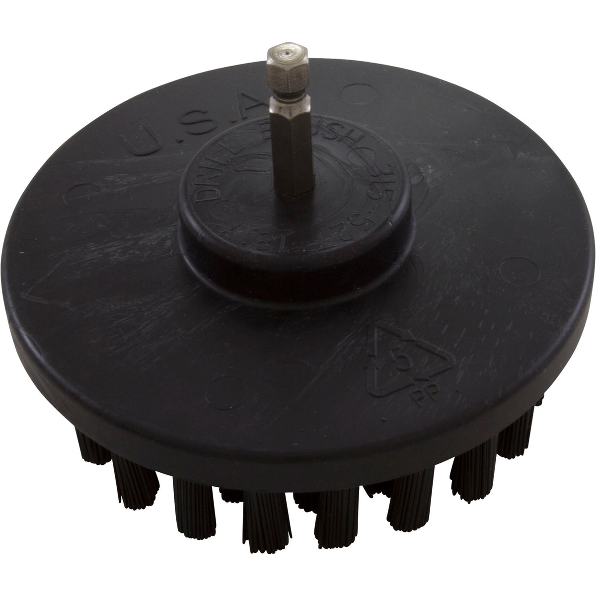 Drill Brush, Useful Products, 4" Ultra-Stiff Bristle, Blk : 4 Inch Black 7/8