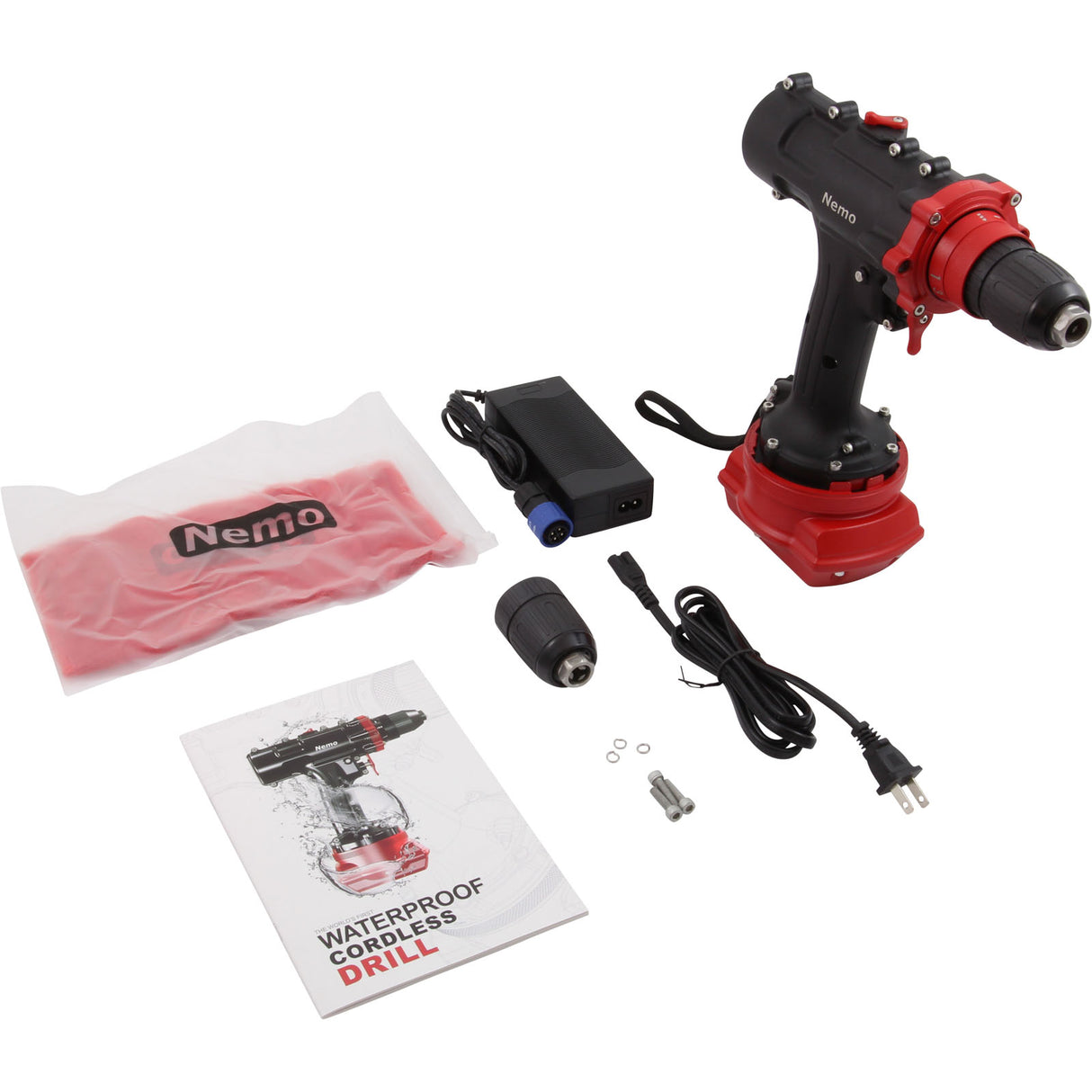 Waterproof Drill, Nemo, 16.4 Ft Depth, 3Ah, No Case : WPV2-18V-3LI-5 - Nemo Power Tools - 4897100721630 - PartsForSpas.com