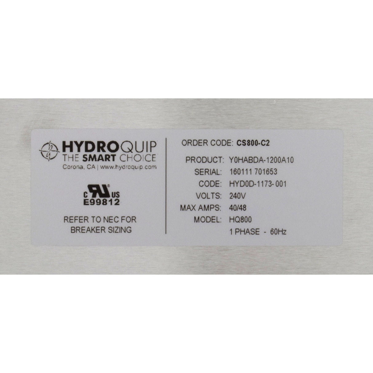 Cs800-C2 System, 240V Incoming, P1-240, Bl-120 : CS800-C2