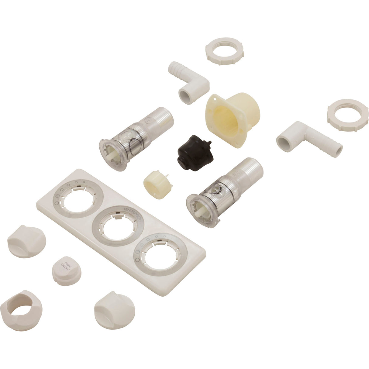 Air Control & On/Off 3 Position Complete Panel, White : G107940