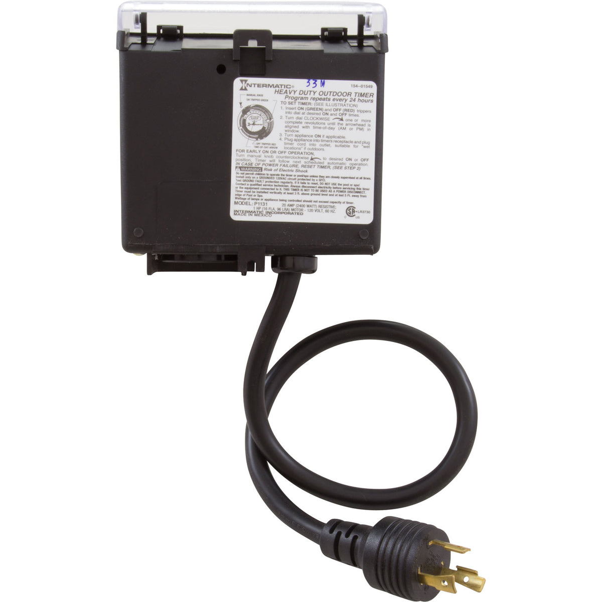 Two On/Off Settings - 20 Amp Twist Lock : P1131