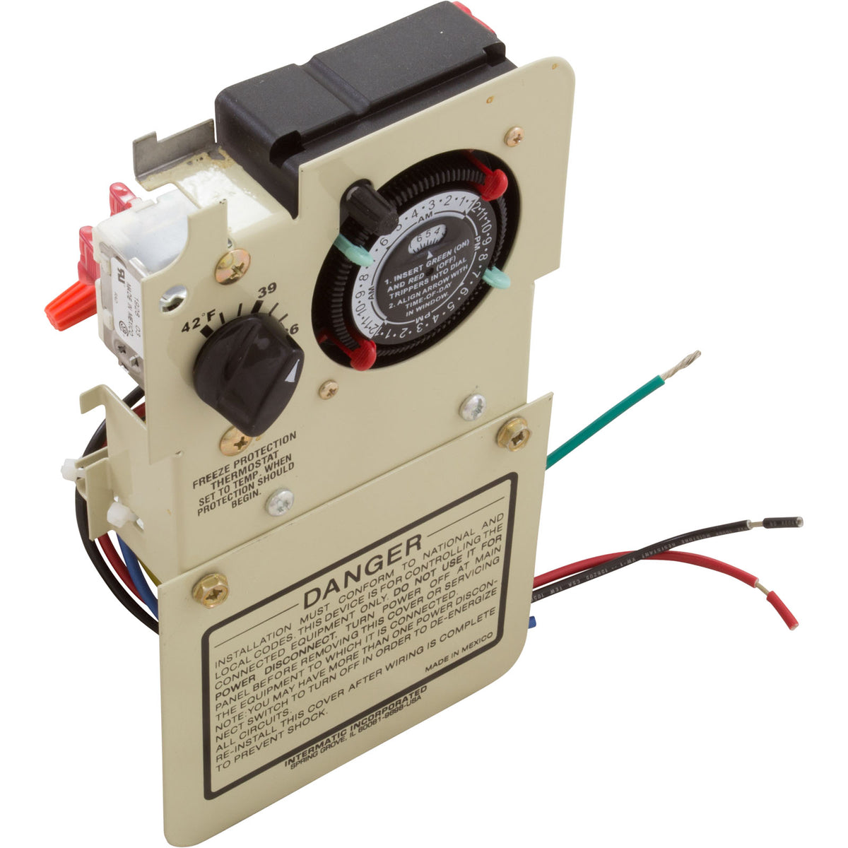 Timer W/T-Stat, 240V - Fits T10000R, T30000R, T40000 Panels : PF1102MT