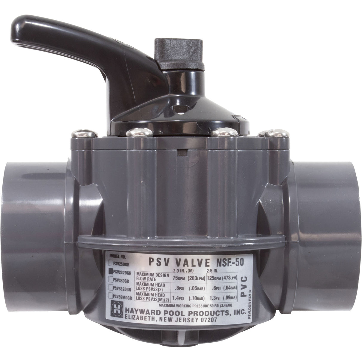 Pvc 2 Port 2-2.5 Diverter Valve : PSV2S2DGR - Hayward - 0610377214575 - PartsForSpas.com