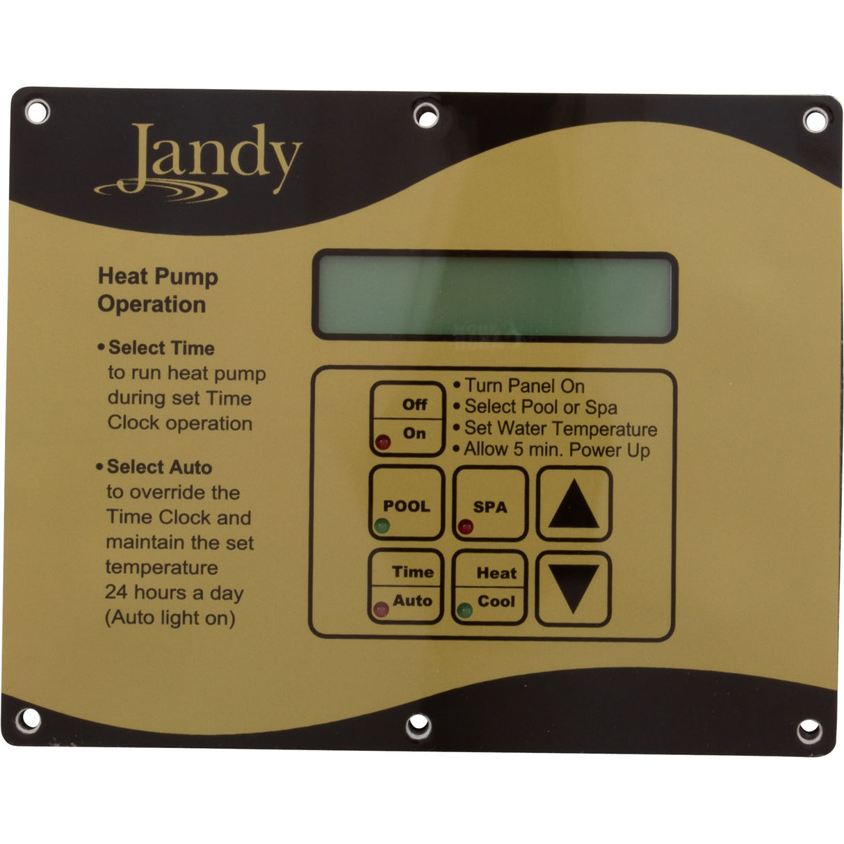 Jandy Pro Series Control Panel 7 Button (2002-2006) : R3001300 - Zodiac - 052337028332 - PartsForSpas.com