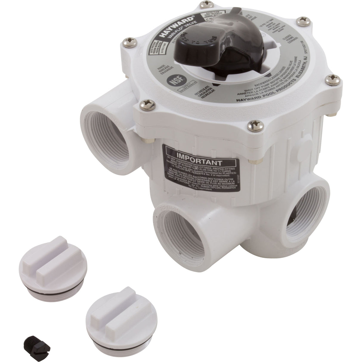 Multiport Valve, Hayward VariFlo, 1-1/2"fpt, 6 Position : SP0710XALL - Hayward - 0610377044462 - PartsForSpas.com