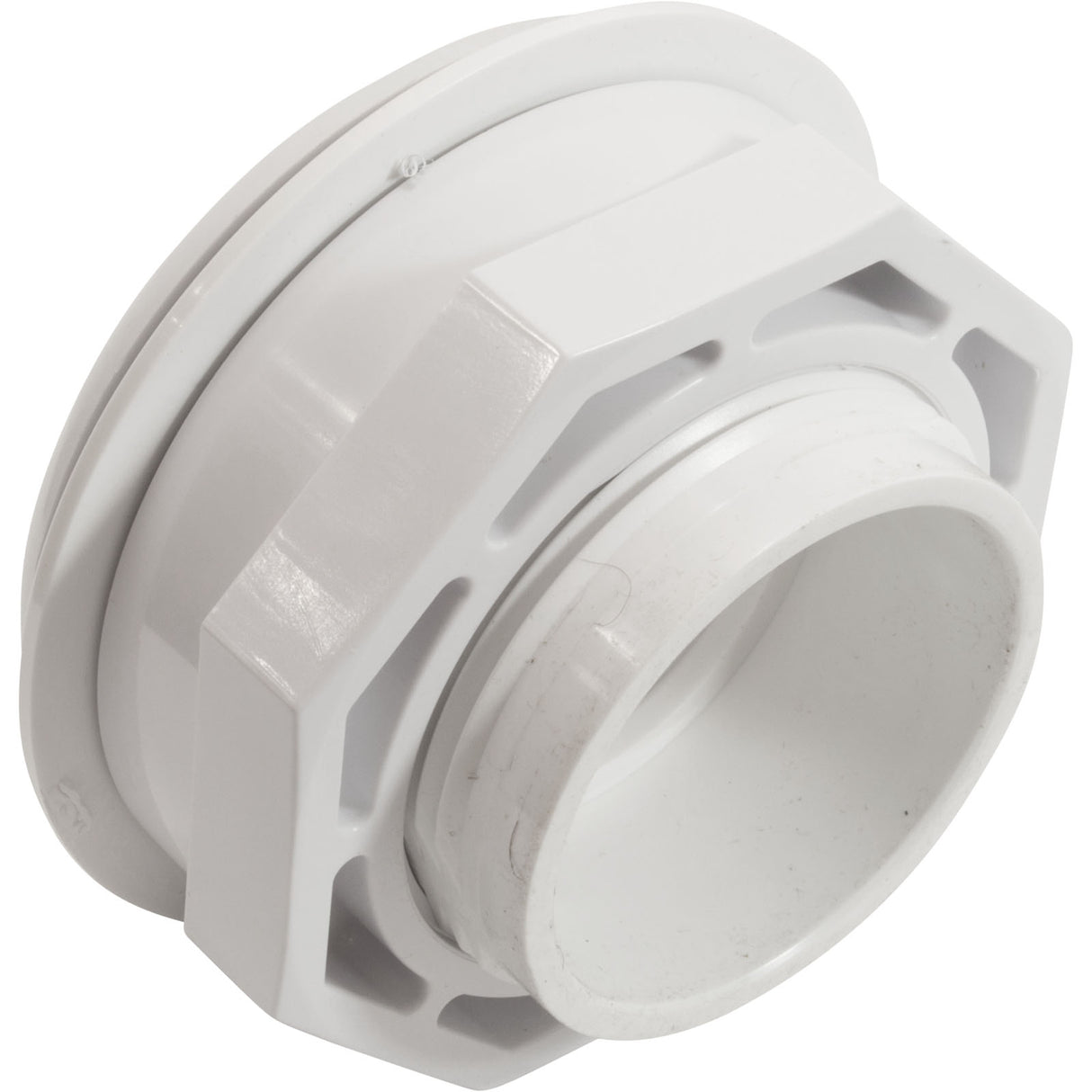 Inlet Fitting, 2"s, PVC, For Vinyl, w/ Face Plate : SP1408S2