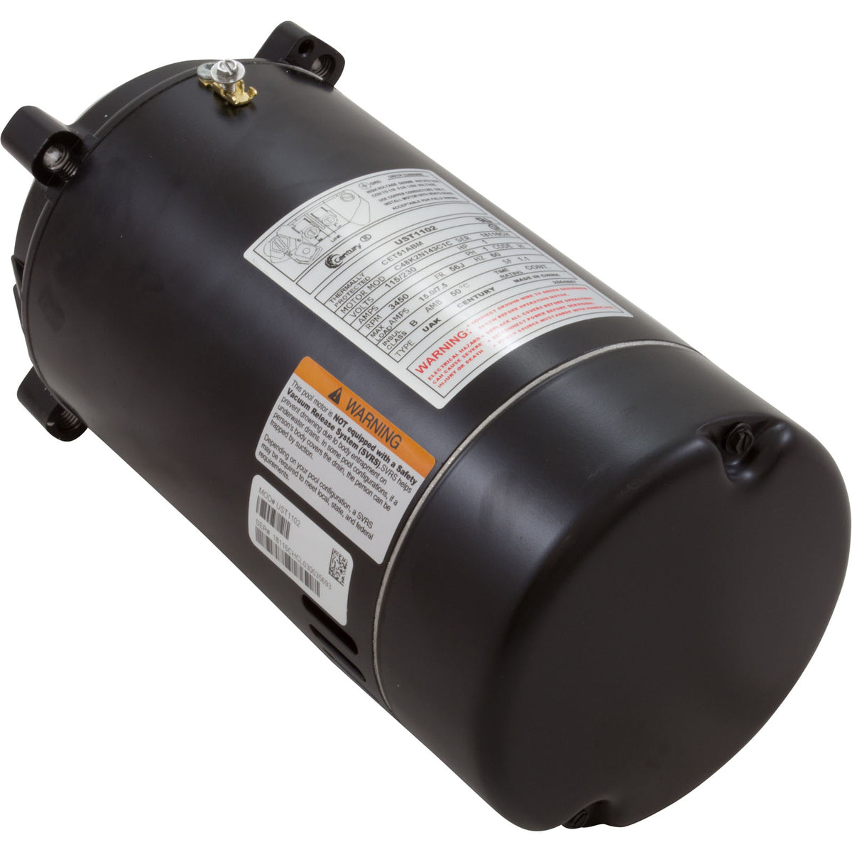 Mtr, Cent, 1Hp, 115/230V, 1-Sp, Sf1.1, 56Jfr : UST1102