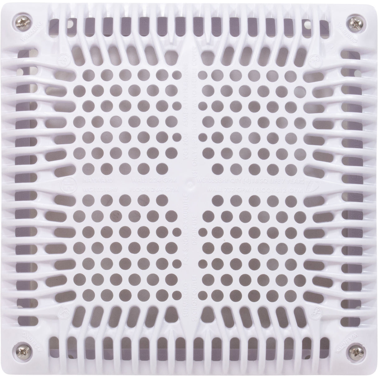 Cover 18 Sq W/Inner Fram Hi Flow : WGX1033BHF2