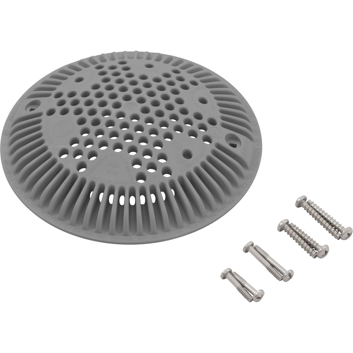 Cover-Suction Outlet-Dark Gray : WGX1048EDGR - Hayward - 0610377143561 - PartsForSpas.com
