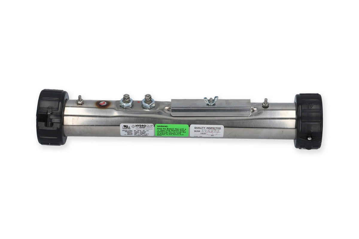 Heater Assembly, HydroQuip, Flo-Thru, 4.0KW, 230V, 2" x 15" w/Tailpiece : 26-0315-5S-KA