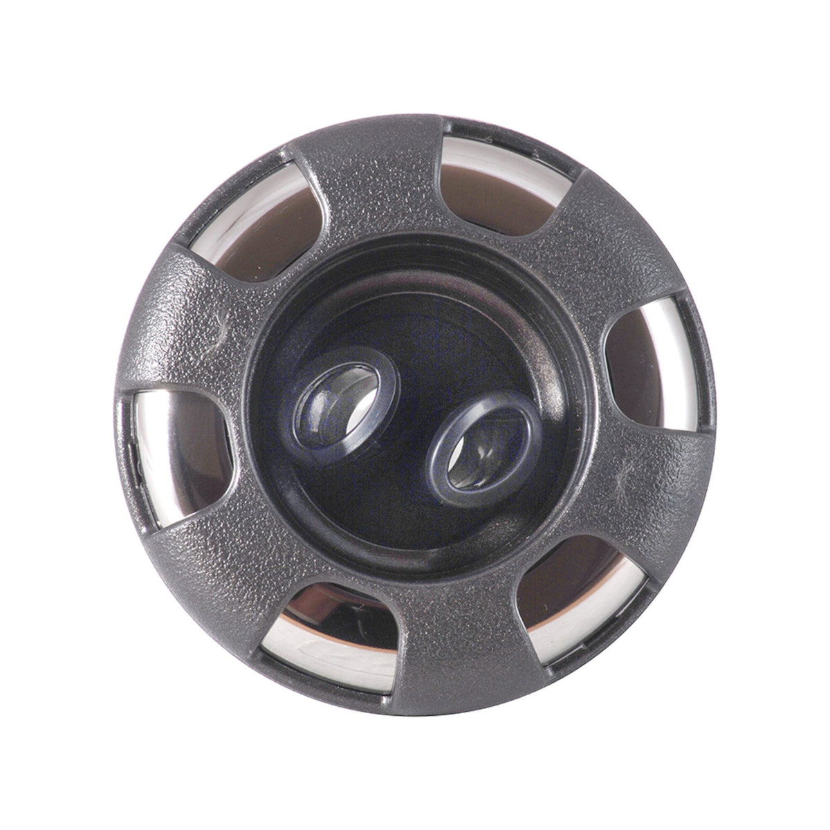 Jet Internal, Waterway Poly Storm, Gunite, Dual Rotating, 3-3/8" Face, 6-Spoke, Dark Silver/Gray : 212-8581-DSGSG