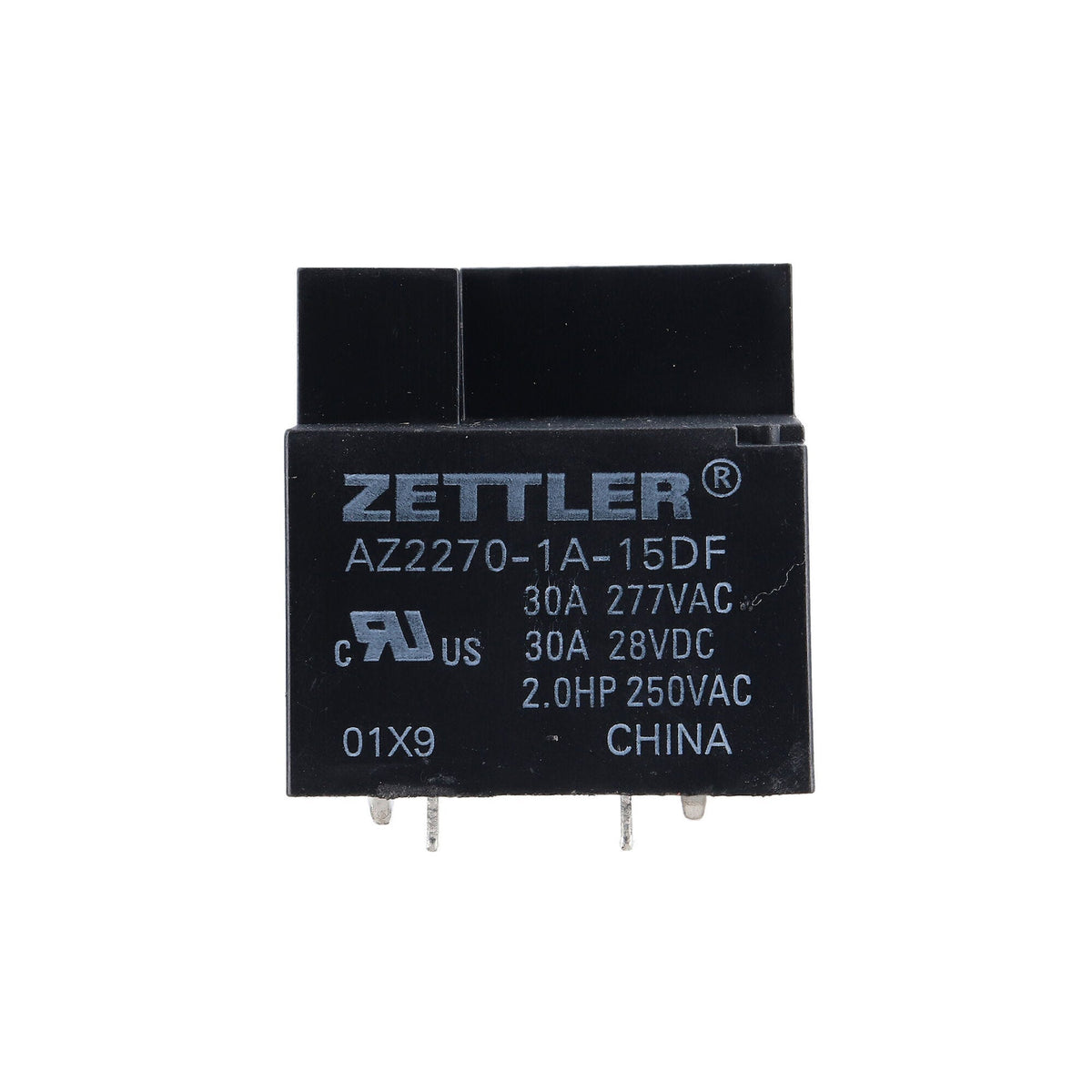 Relay, T91 Style, 15 VDC Coil, 30 Amp, SPST-NO, PCB Mount : AZ2270-1A-15DF