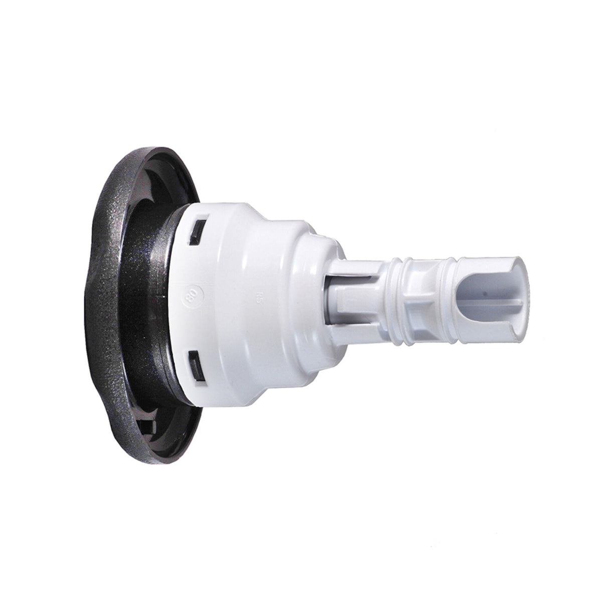 Jet Internal, Waterway Poly Storm, Dual Rotating, 3-3/8" Face, Smooth, 5-Scallop, Dark Silver : 212-8129-DSG