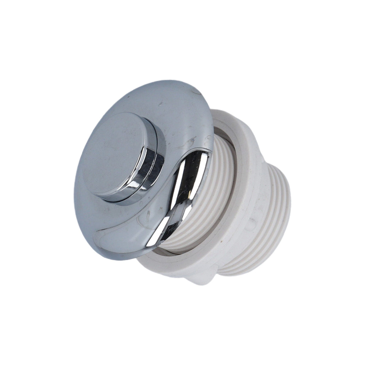 Air Button, Hydrabath, HSA, Raised w/Nut, Chrome : HSA-217