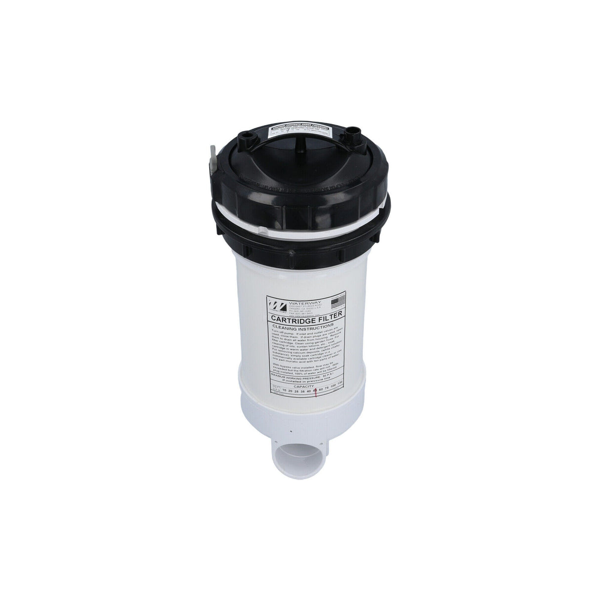 Filter Assembly, Waterway, Top Load, 50 Sq Ft, 2"Slip w/ By-Pass Valve, : 502-5010
