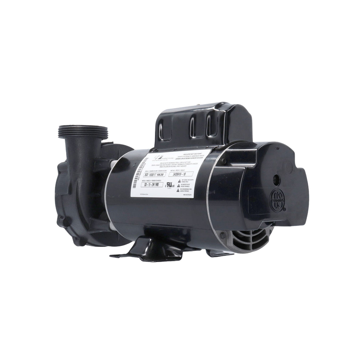 Pump, Waterway Hi-Flo, 1.5HP, 115V, 16.4/4.4A, 2-Speed, 2"MBT, SD, 48-Frame : 300-5010SD
