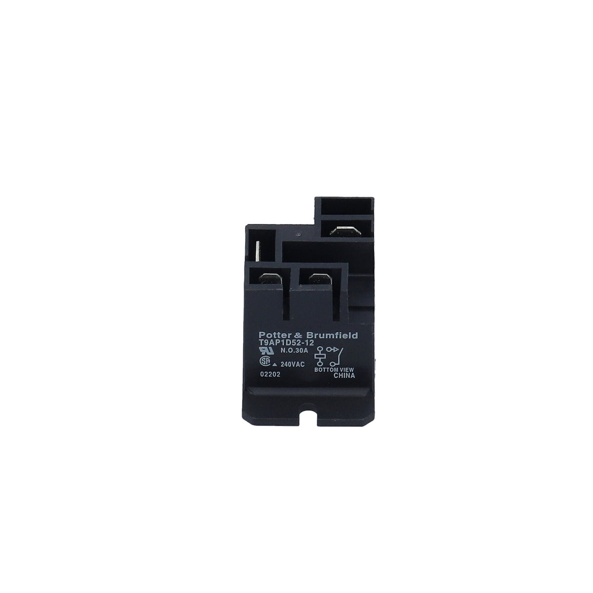 Relay, T9A Style, 12 VDC Coil, 30 Amp, SPST : RL602366