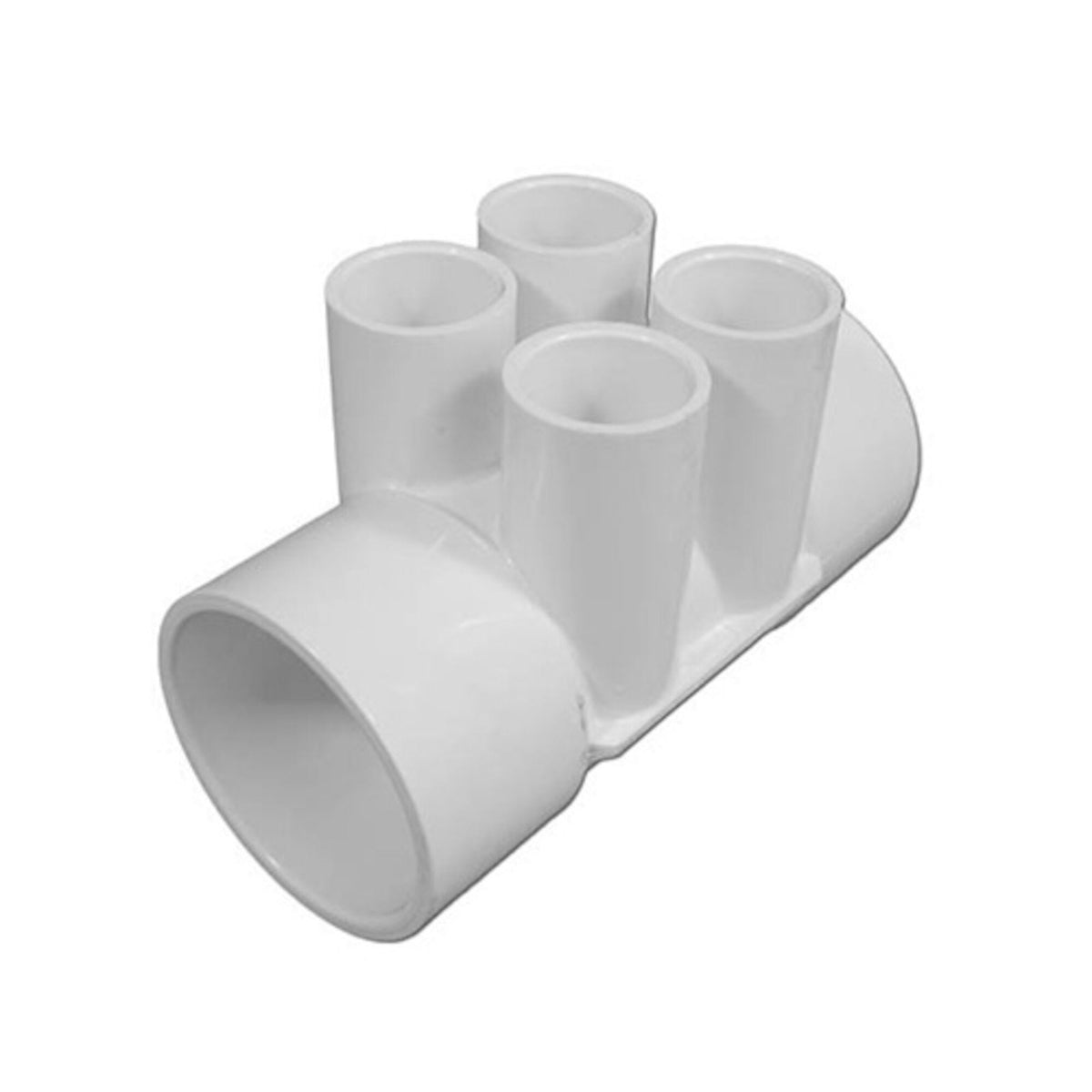 Manifold, PVC, Waterway, 2"S x 2"S x 4 3/4"S Ports : 672-4210