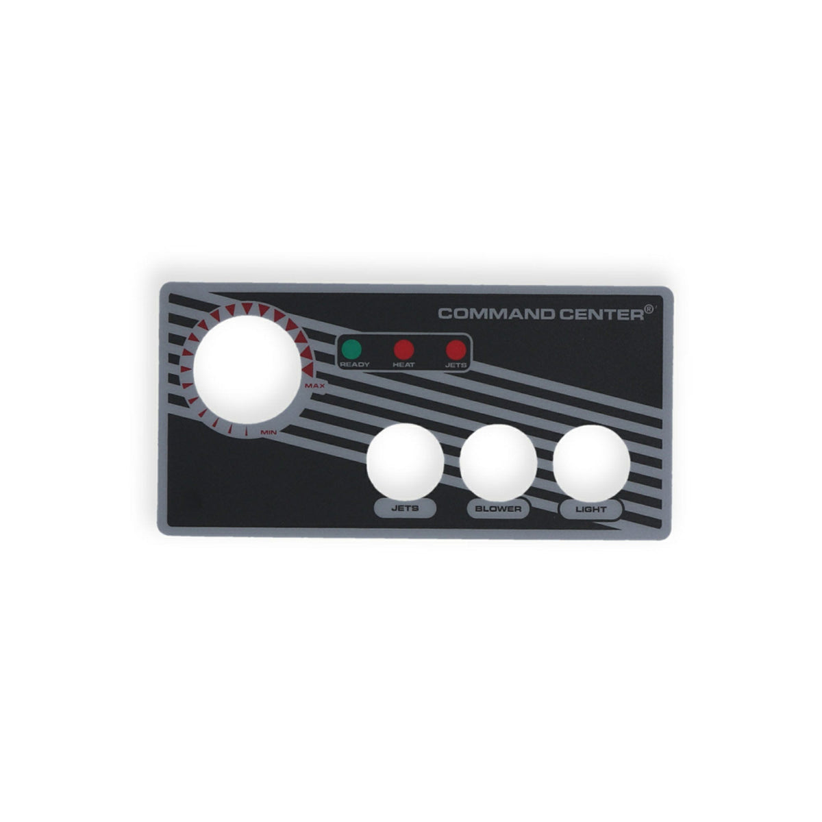 Overlay, Spaside, Tecmark Command Center, 3-Button, No Display, For CC3-120-10-I-00 & 230V Version : 30216BM