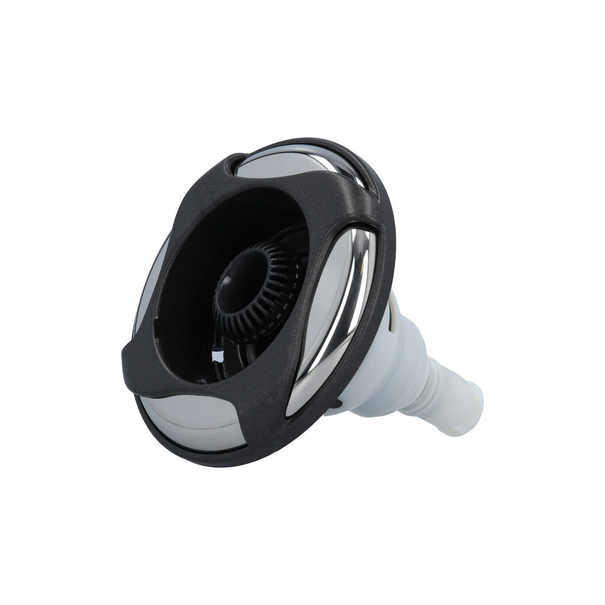 Jet Internal, Waterway, Power Storm, Directional, 5" Face, Swirl, Dark Gray/Stainless : 229-6349-DSGS