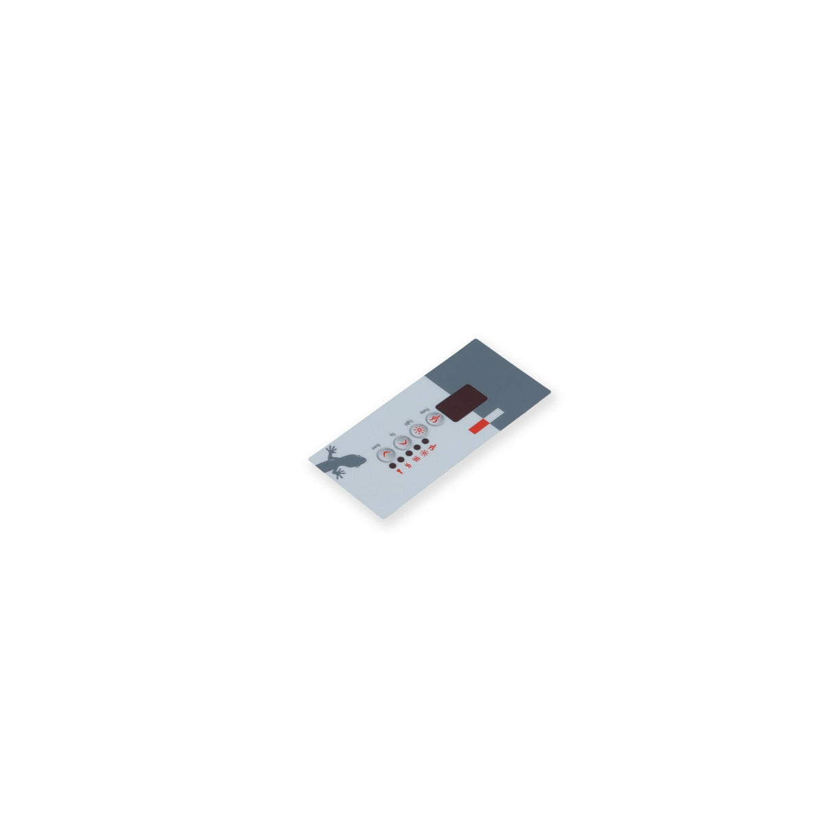 Overlay, Spaside, Gecko TSC18-GE1, 4-Button, Pump1-Light-Up-Down, For 0202-007049 : 9916-100239
