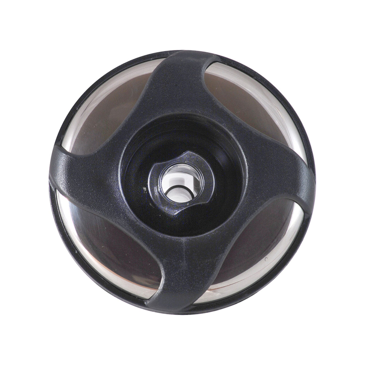 Jet Internal, Waterway Poly Storm, Directional, 4" Face, Swirl, Black/Stainless : 212-0471S