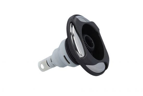 Jet Internal, Waterway, Power Storm, Directional, 5" Face, Swirl, Dark Gray/Stainless : 229-6349-DSGS