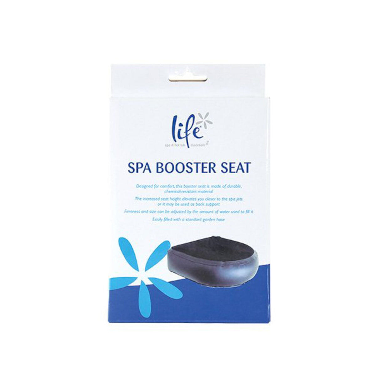 Booster Seat Cushion, 13" x 14", Dark Gray/Blue : LSS220