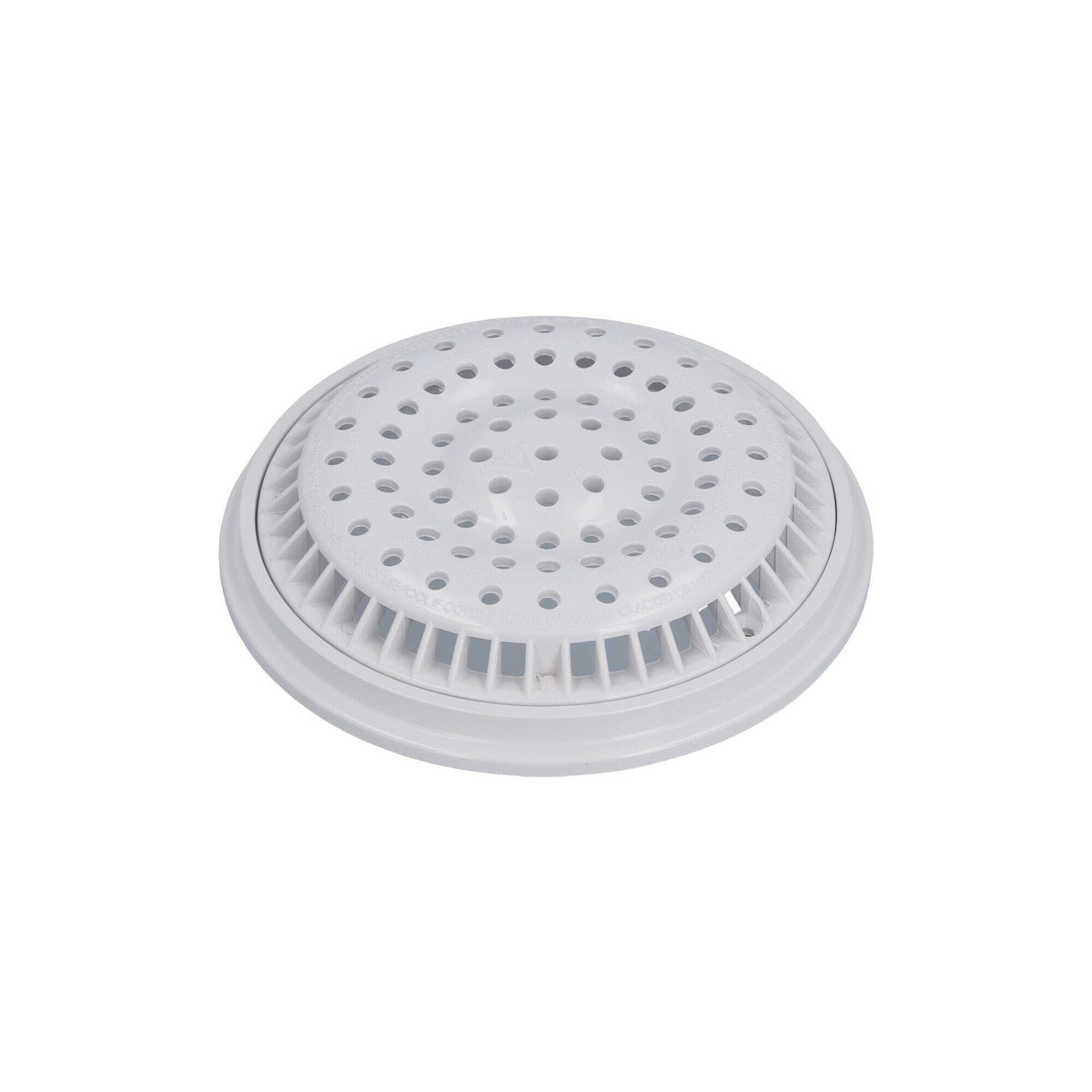 Drain, Waterway, 8" Round, Anti-Vortex, White : 640-2310V