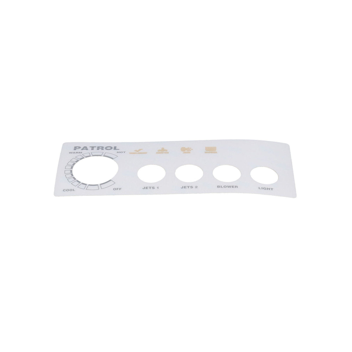 Overlay, Spaside, Presair Patrol, 4-Button, No Display, For S46010100 & S46010100-240 : 618-4