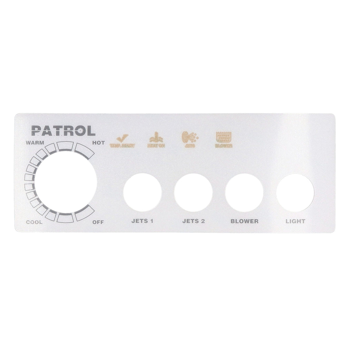 Overlay, Spaside, Presair Patrol, 4-Button, No Display, For S46010100 & S46010100-240 : 618-4
