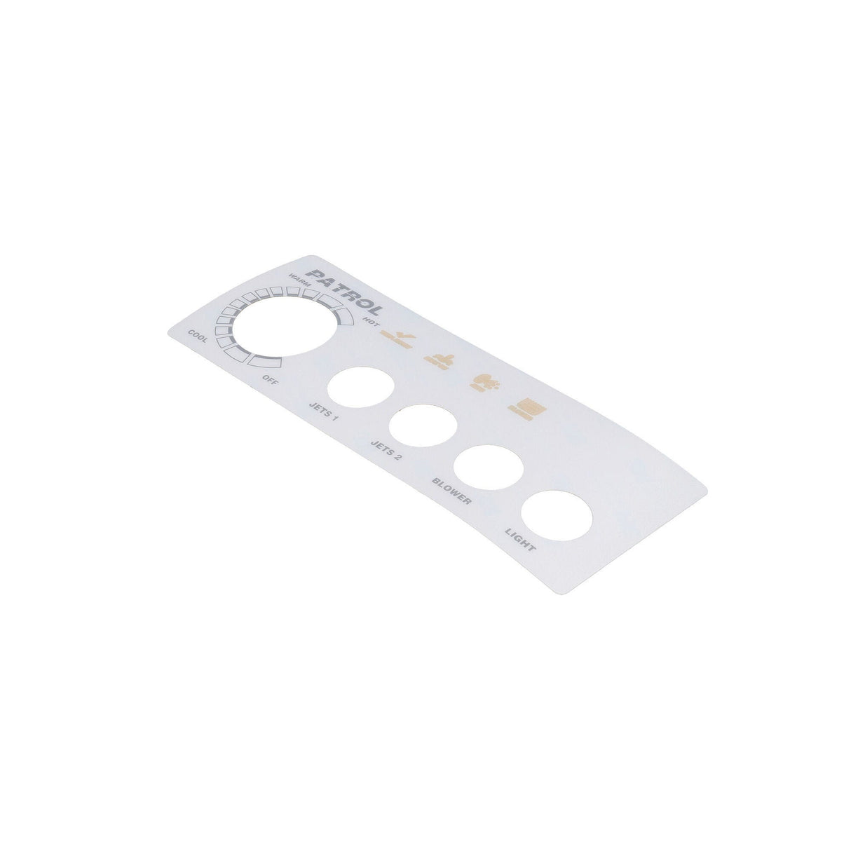 Overlay, Spaside, Presair Patrol, 4-Button, No Display, For S46010100 & S46010100-240 : 618-4