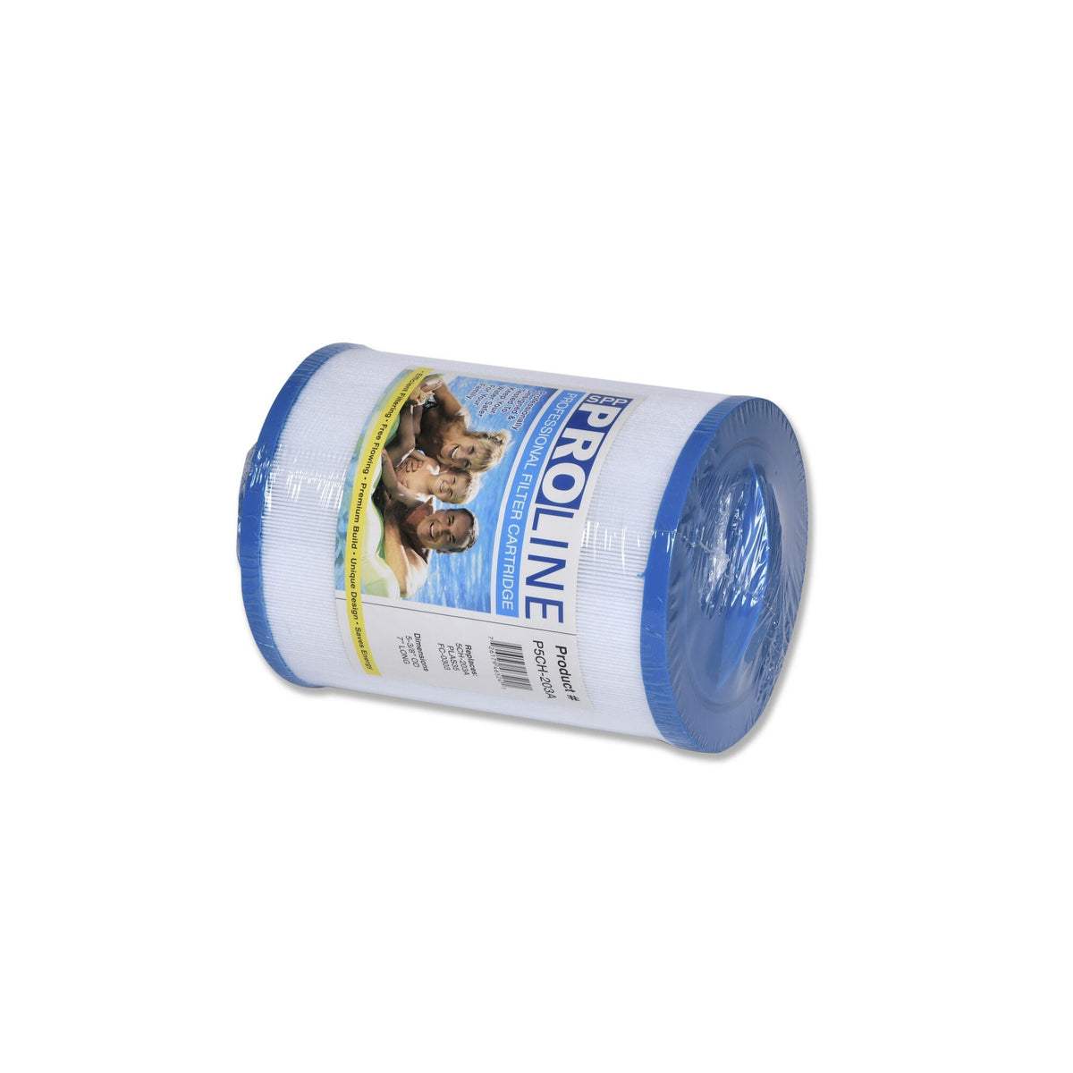 Filter Cartridge, Proline, Diameter: 5-3/8", Length: 7", Top: Semi-Circular Handle, Bottom: 3" MPT, 20 sq ft : P5CH-203A