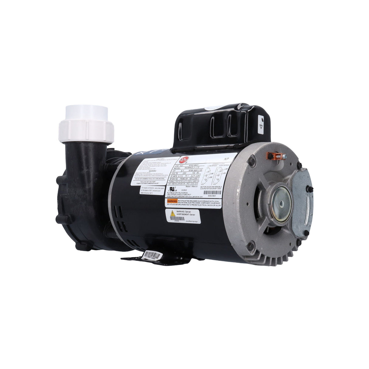Pump, Aqua-Flo FMXP2e, 2.0HP, SD, 56-Frame, 2-Speed, 230V, 8.9/3.0A, 2"MBT, Unions : 05320761-2040