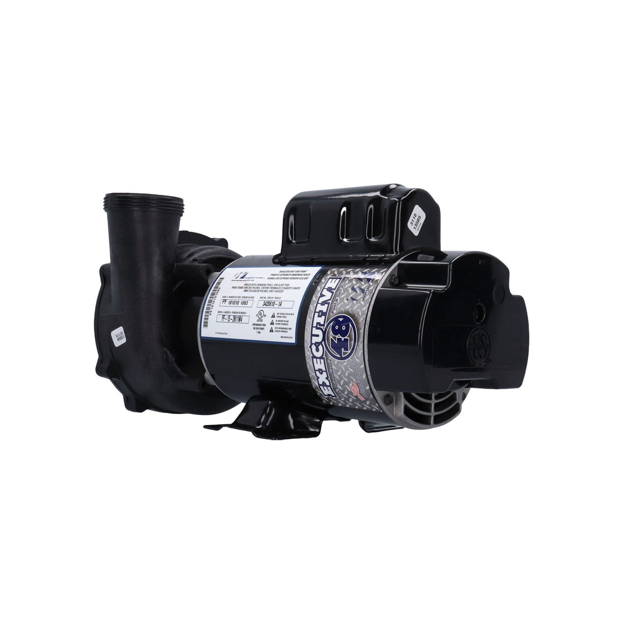 Pump, Waterway Executive 48, 1.5HP, 115V, 16.4/4.4A, 2-Speed, 2"MBT, SD, 48-Frame, 16.4/4.4Amps : 3420610-1A