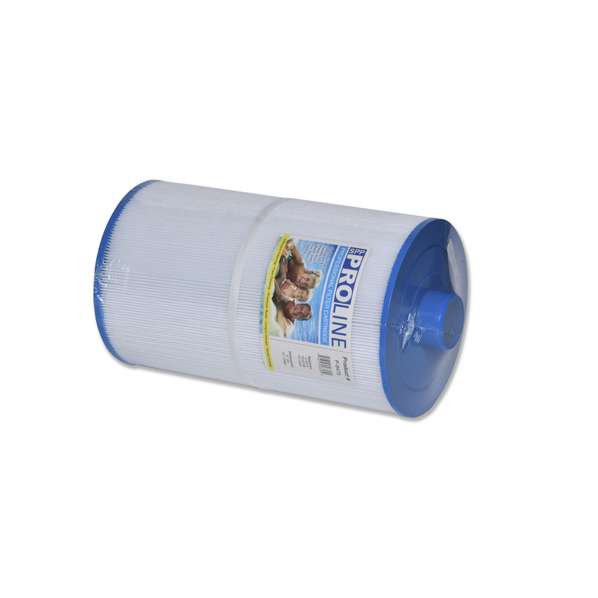 Filter Cartridge, Proline, Diameter: 8", Length: 13", 2-1/16" Open, Bottom: 2" Male Slip Fitting, 75 sq ft : P-8475