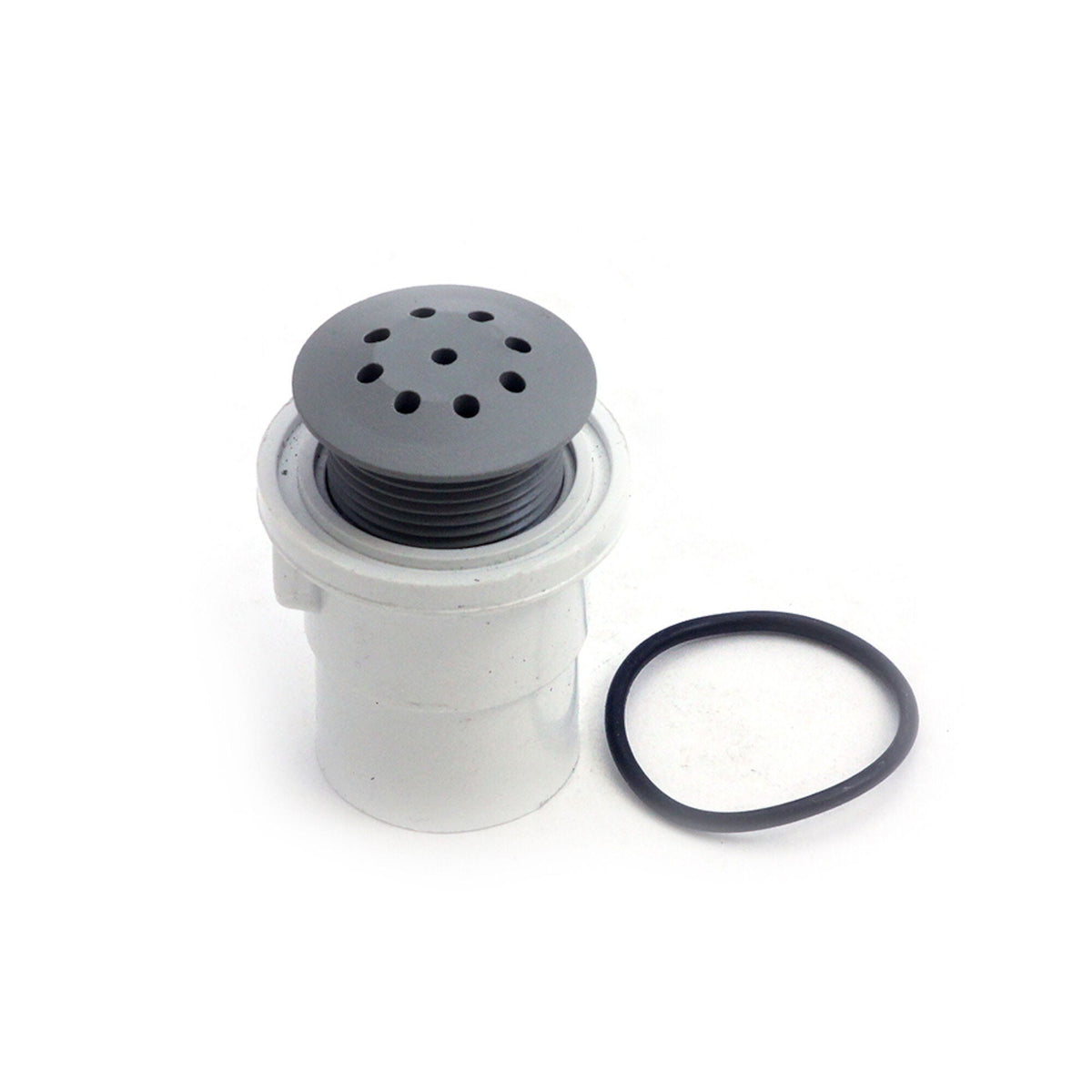 Air Injector, Waterway Top-Flo, Straight, 1" Spg, Gray : 670-2337