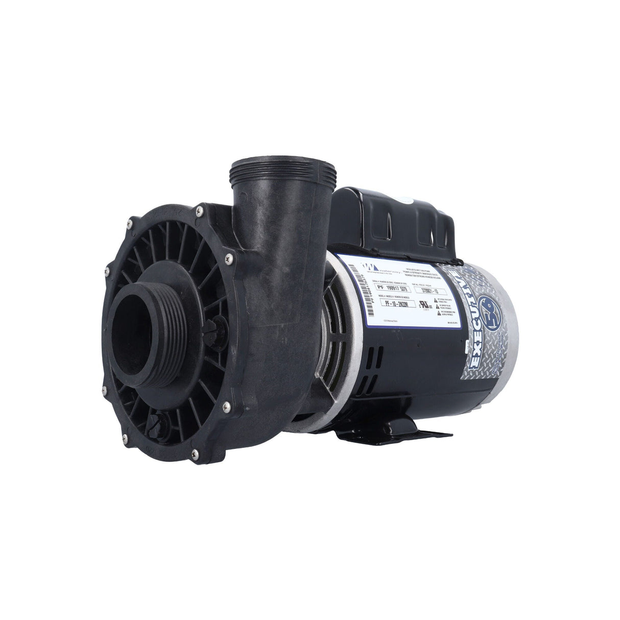 Pump, Waterway Executive 56, 2.0HP, 230V, 8.0/3.0A, 2-Speed, 2"MBT, SD, 56-Frame : 3720821-1D