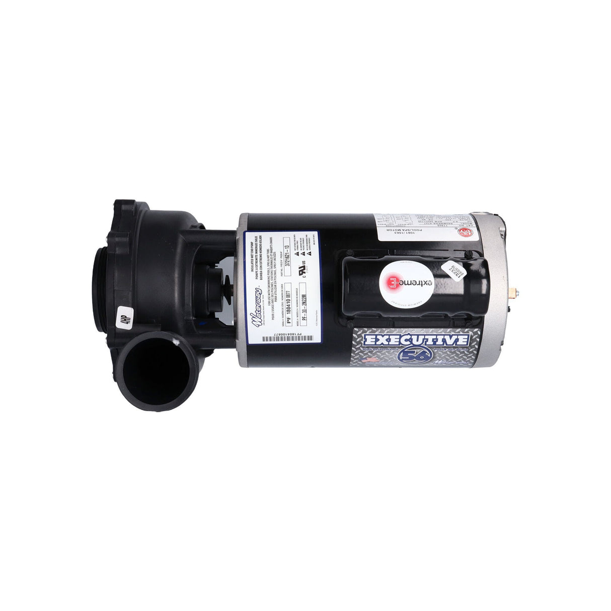 Pump, Waterway Executive 56, 4.0HP, 230V, 12.0/4.4A, 2-Speed, 2-1/2" x 2"MBT, SD, 56-Frame : 3721621-13