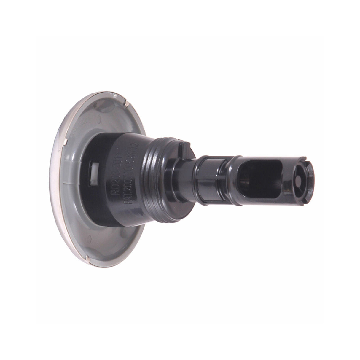 Jet Internal, Rising Dragon Quantum, 2-1/2" Face, Screw In, Directional, Smooth Gray w/ Stainless Escutcheon : RD203-2317S