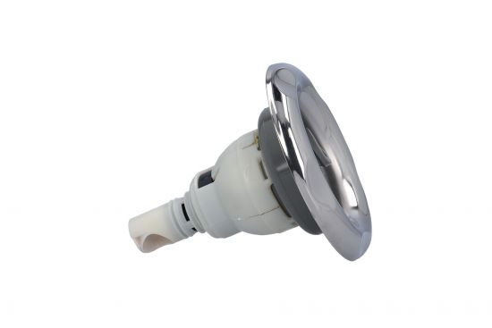 Jet Internal, Waterway Power Storm, Roto, 5" Face, 5-Scallop, Gray w/ Stainless Escutcheon : 212-5637S