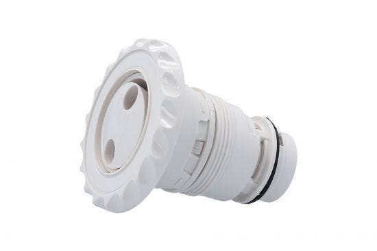 Jet Internal, Waterway Poly Jet, Adjustable Deluxe, Pulsator, 3-1/2" Face, White : 210-6070