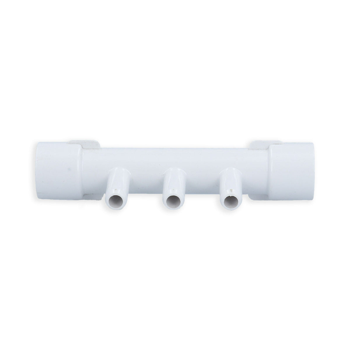 Manifold, PVC, Waterway, 1/2"S x 1/2"S x 3 3/8"B Ports : 672-0550