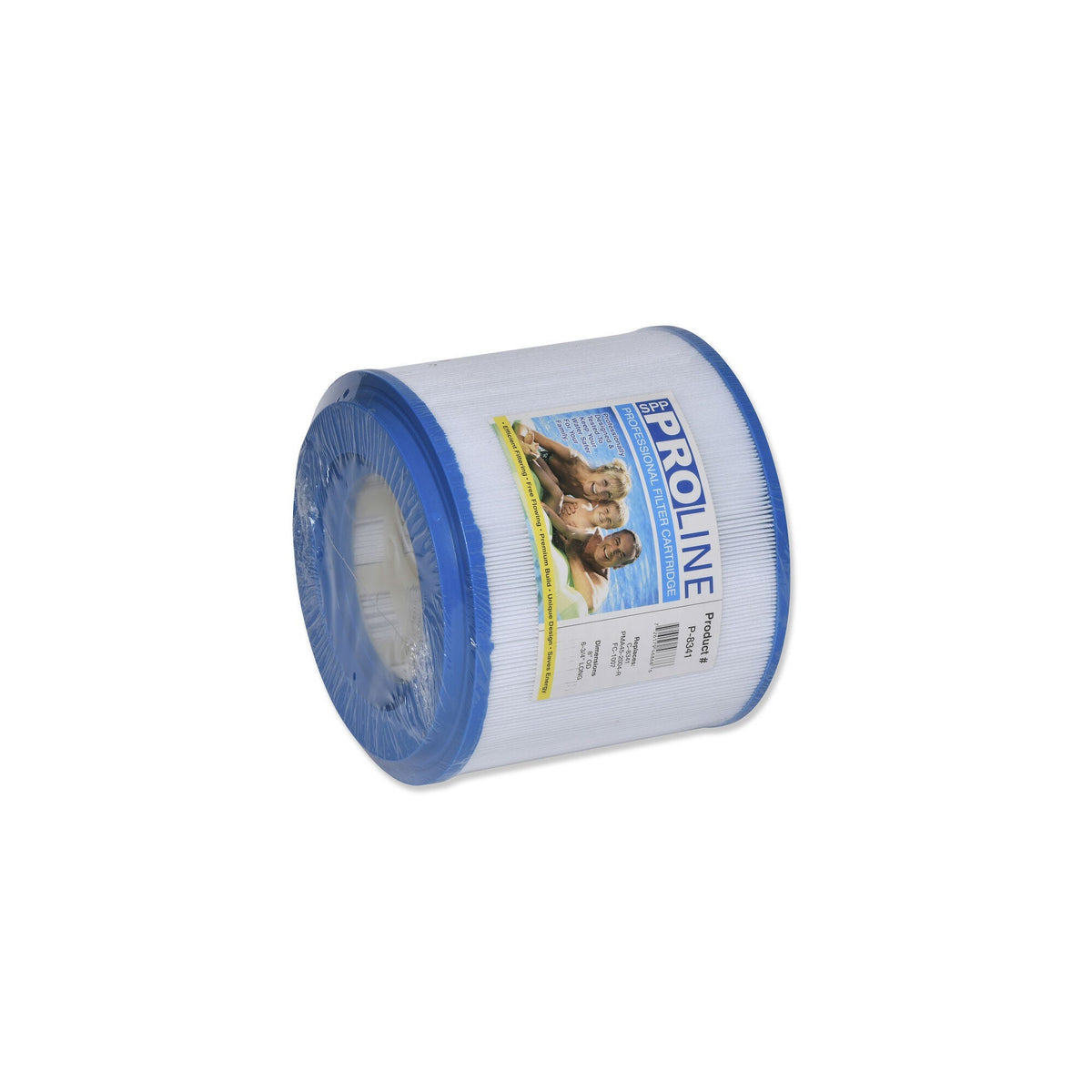 Filter Cartridge, Proline, Diameter: 8", Length: 6-3/4", Top: 4" Open, Bottom: 4" Open, 40 sq ft : P-8341